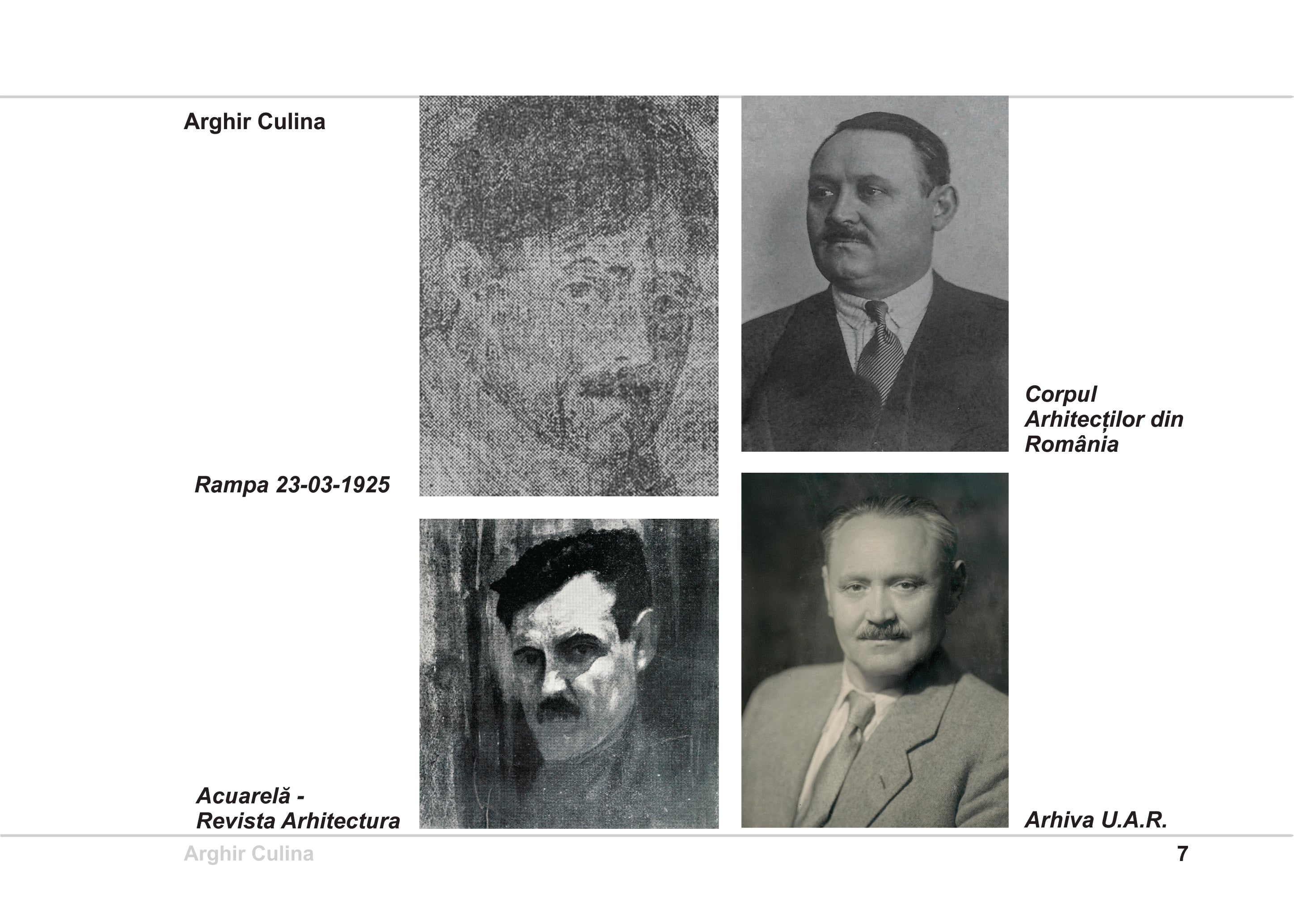 Arghir Culina, arhitectură la răscrucea vremurilor 1908-1916