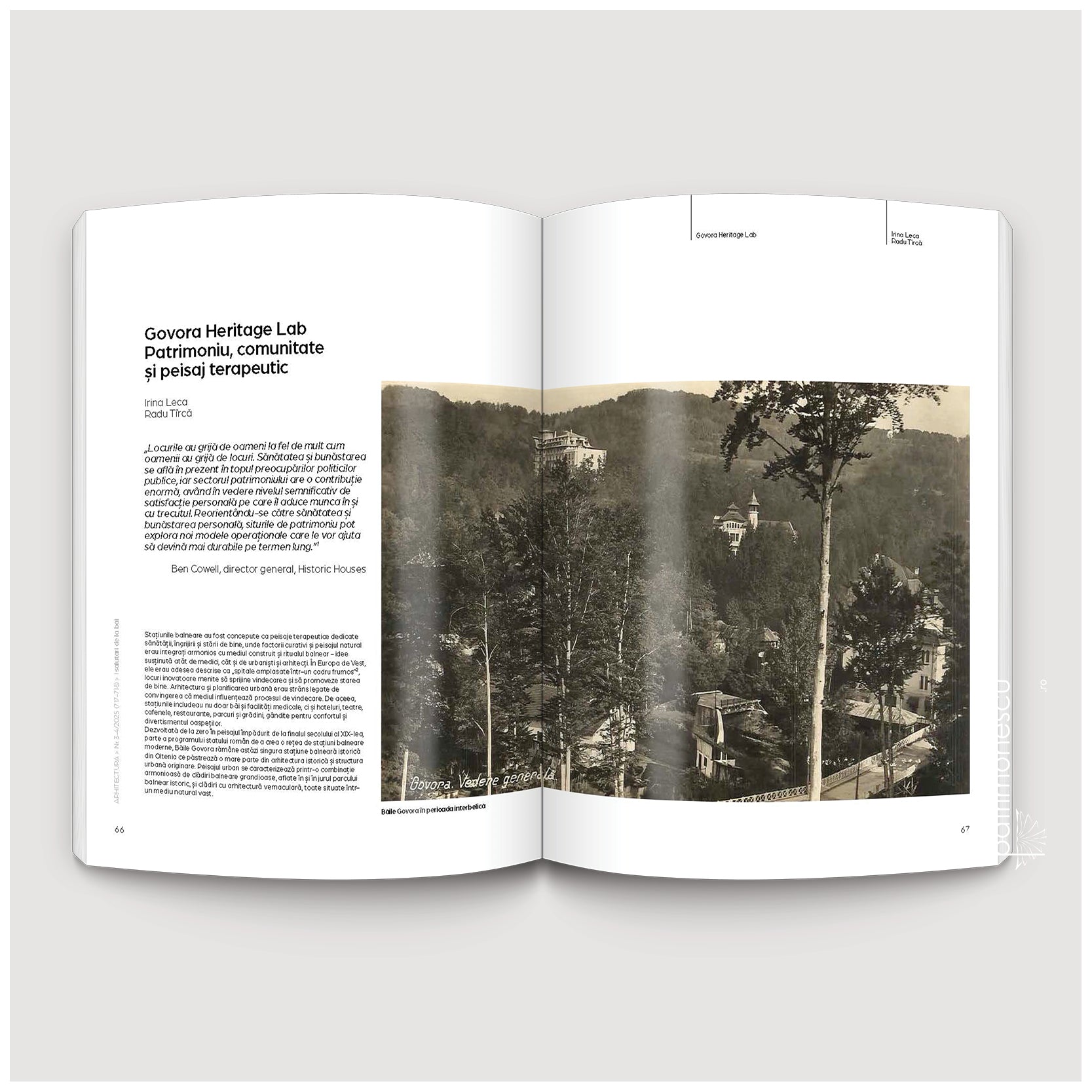 Revista ARHITECTURA Nr. 3-4/2025 - Salutări de la băi