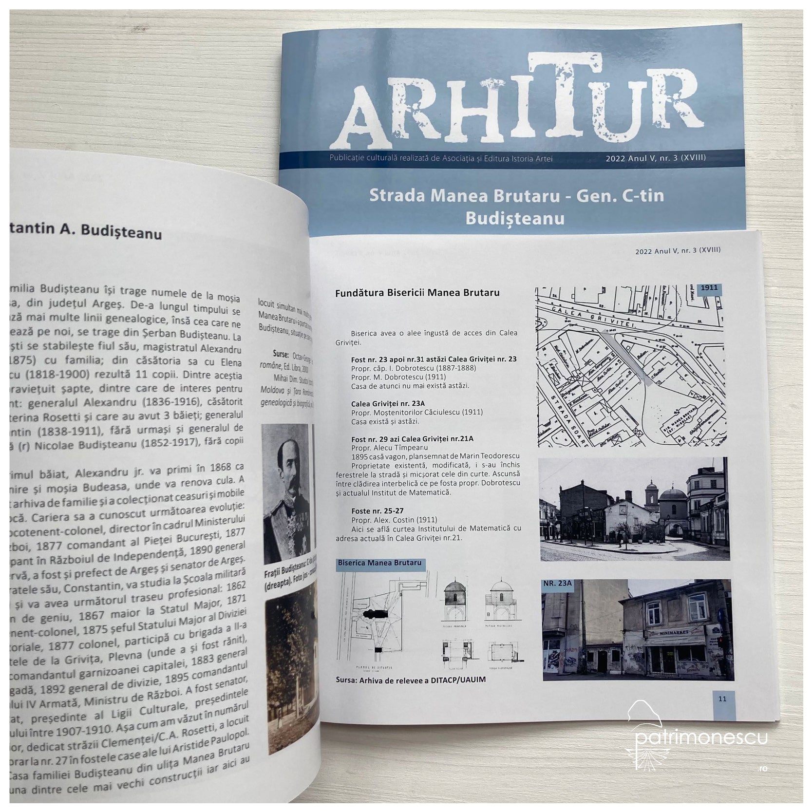 Arhitur Strada Manea Brutaru – gen. Constantin Budișteanu