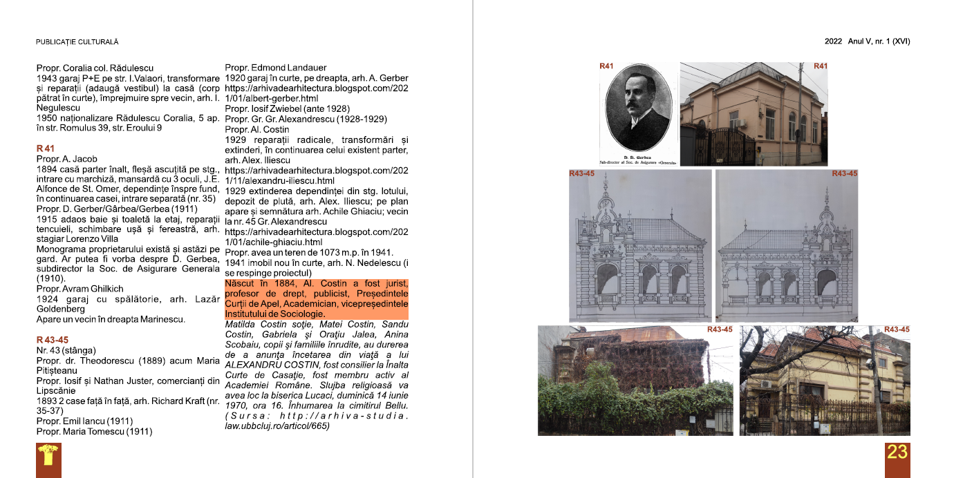 Arhitur Strada Romulus – nr. 1/2022 (nr. XVI)