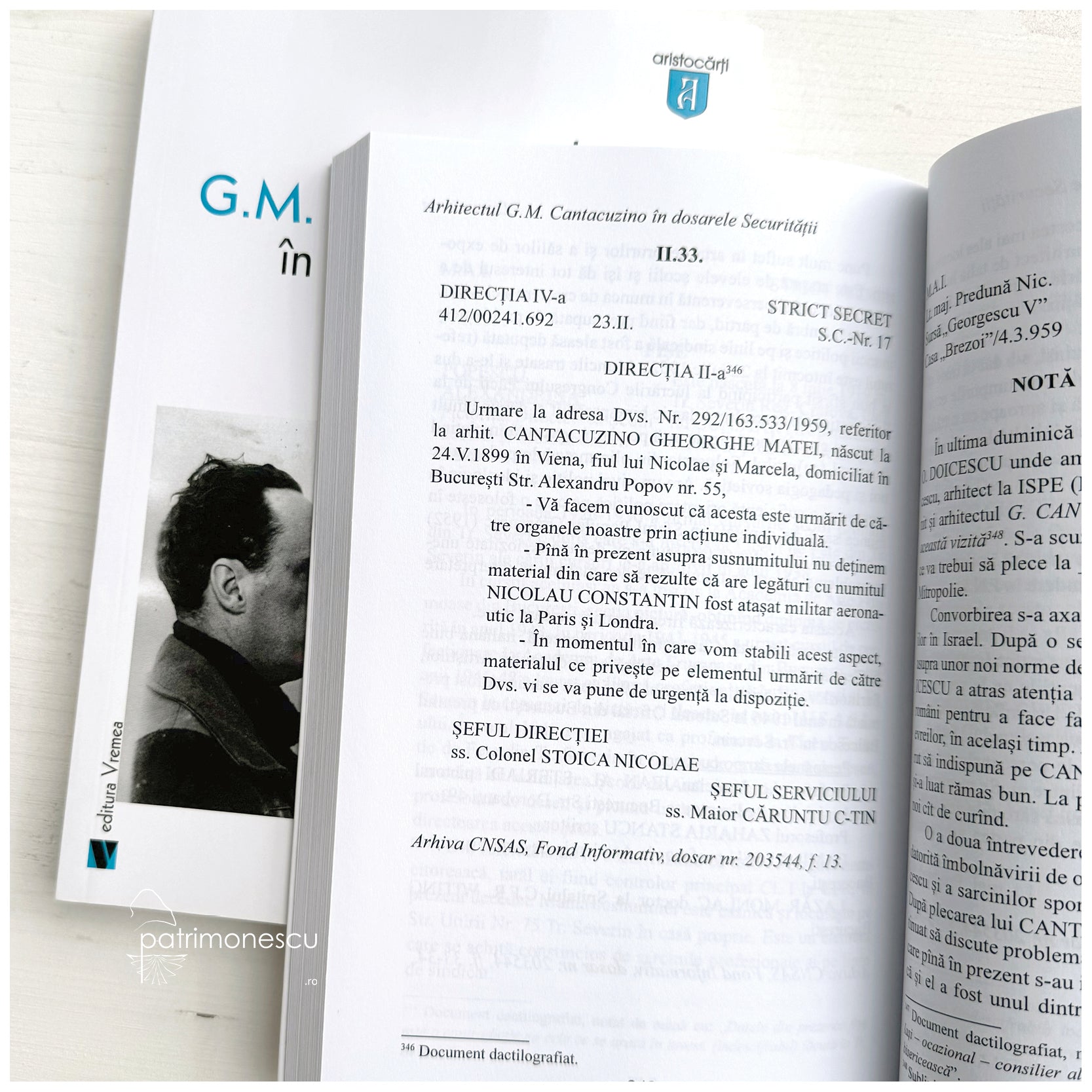 G.M. Cantacuzino în dosarele Securităţii