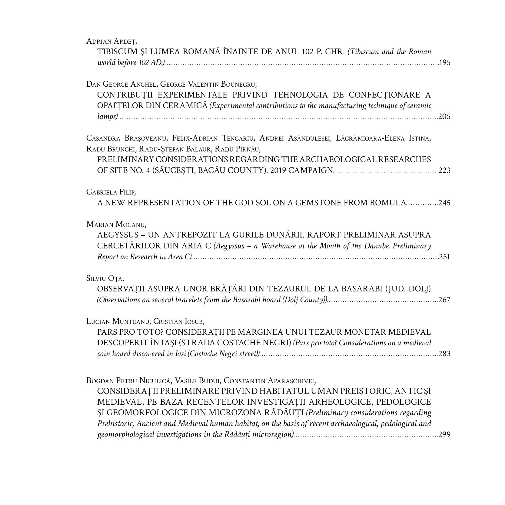 Varia Archaeologica (I), tradiție și inovație în cercetarea arheologică din românia şi republica moldova