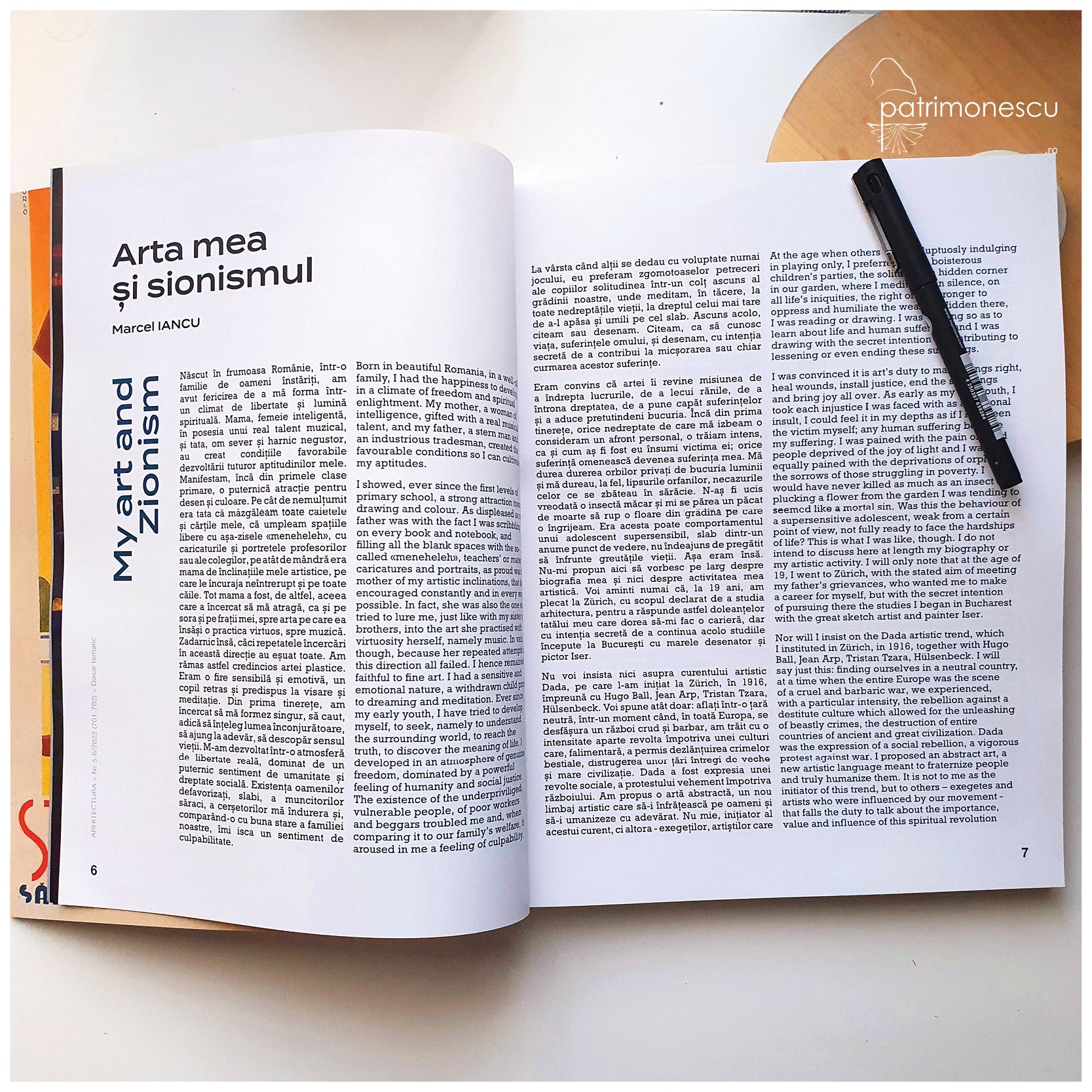 Revista Arhitectura - MARCEL IANCU - Nr. 5-6/2022