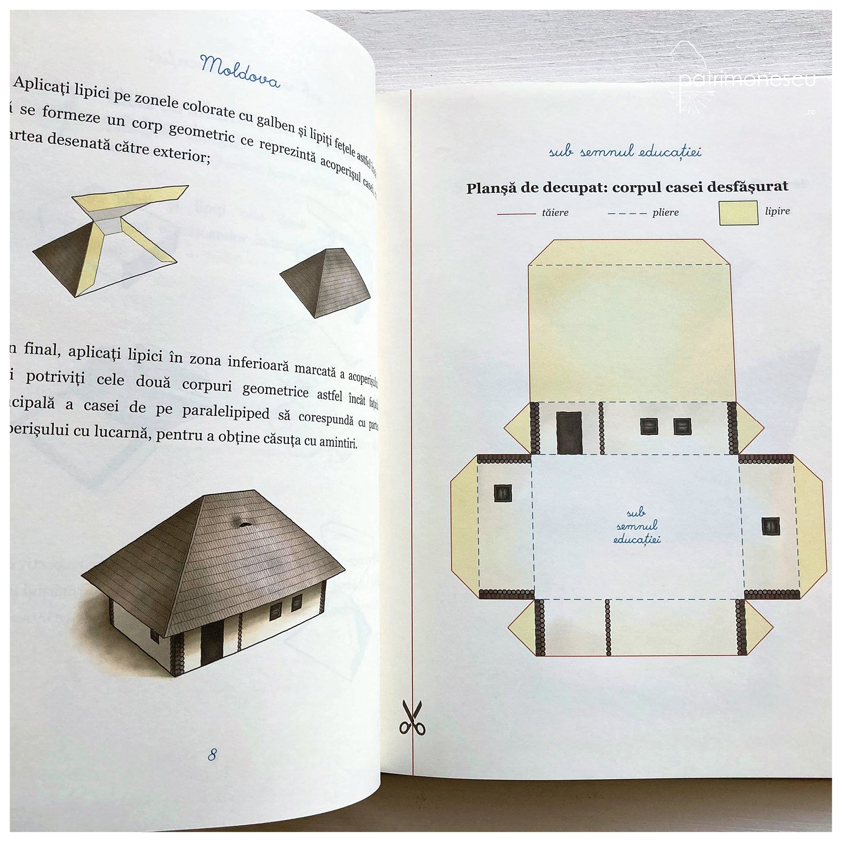 Case numarate. Activitati creative despre case traditionale.