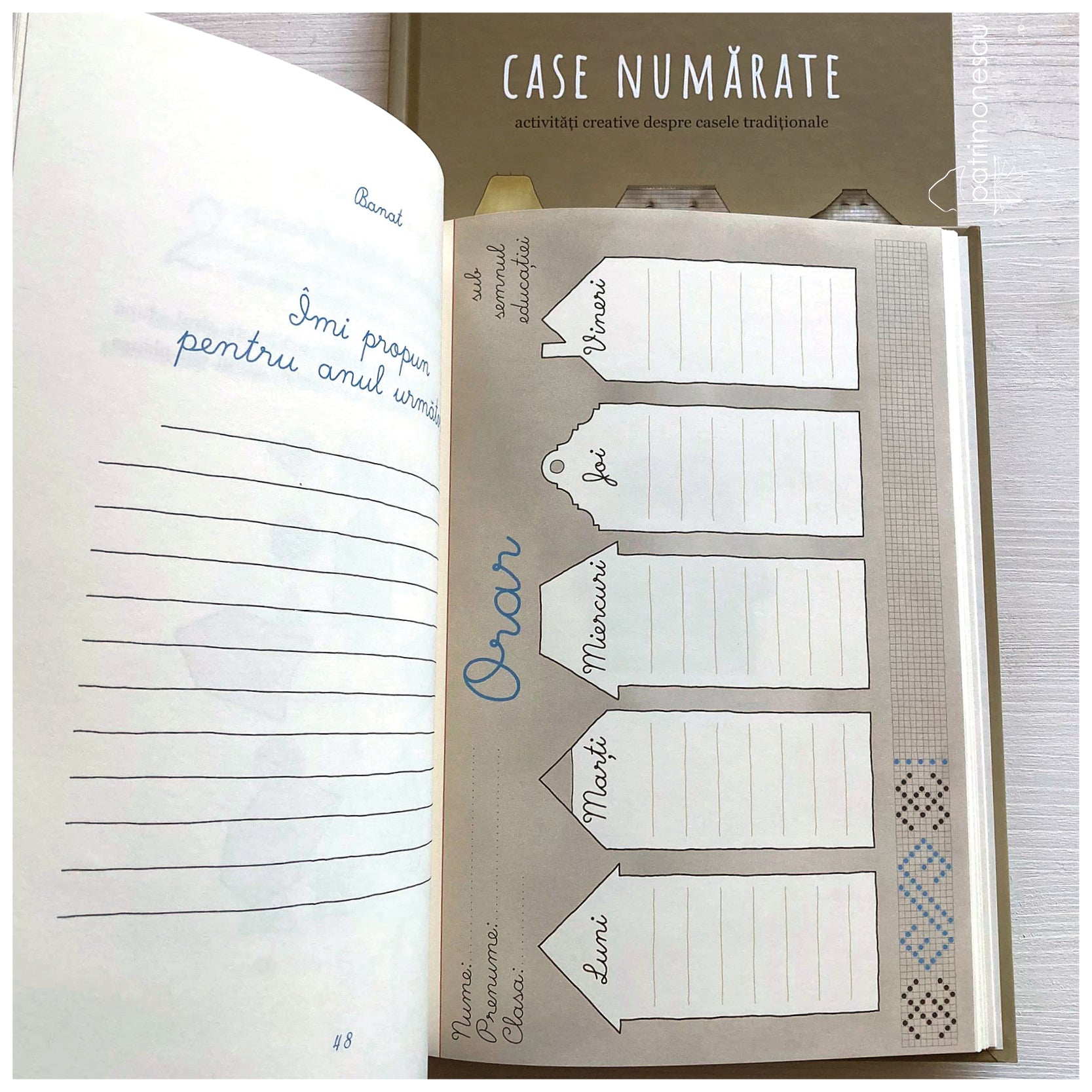 Case numarate. Activitati creative despre case traditionale.