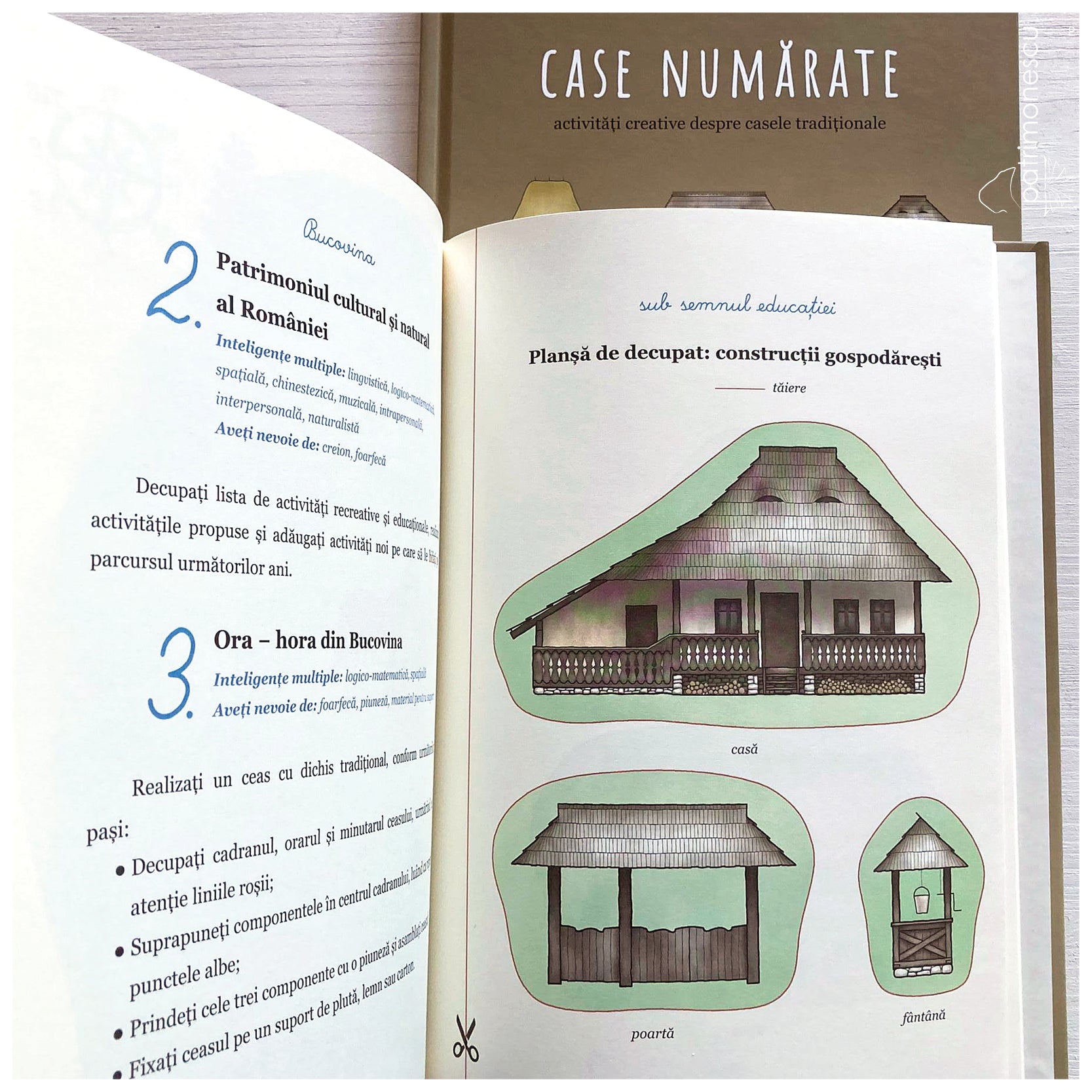 Case numarate. Activitati creative despre case traditionale.