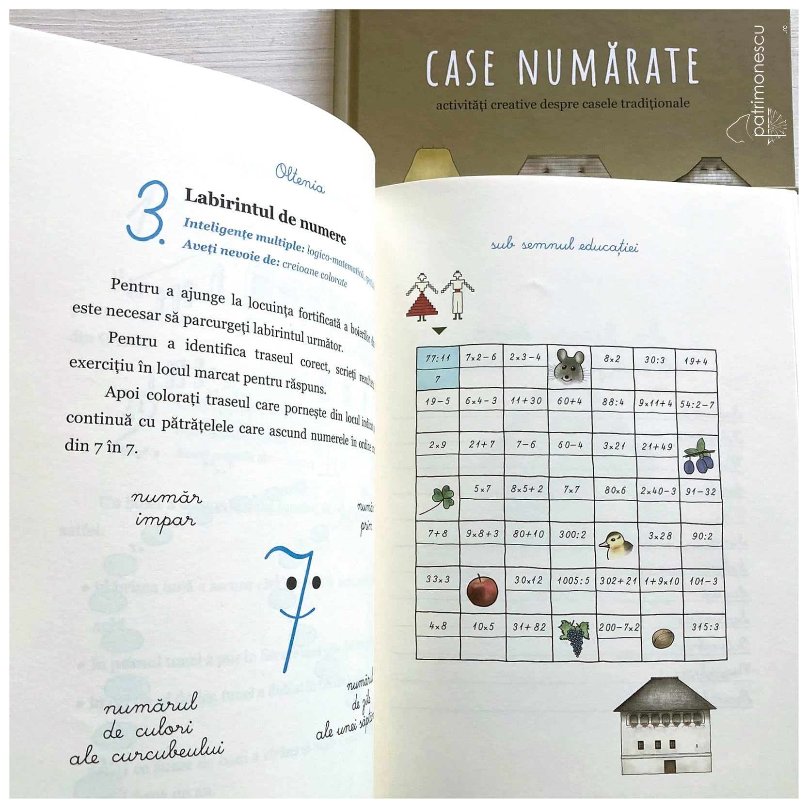Case numarate. Activitati creative despre case traditionale.