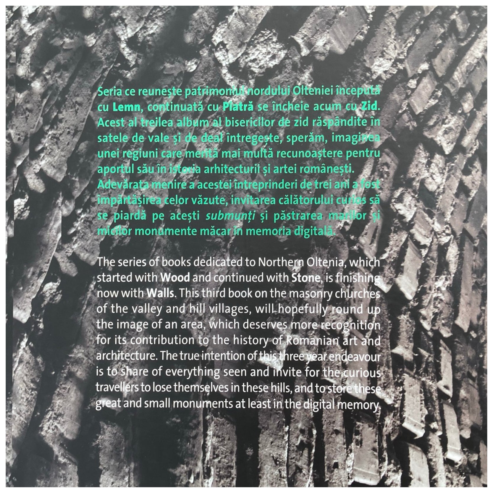 Zid. Ctitorii marunte din nordul Olteniei