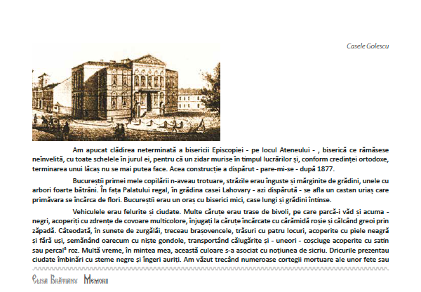 Elisa Brătianu. Memorii