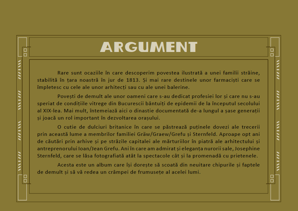 Familia Grefu. Farmacie - Arhitectură - Balet
